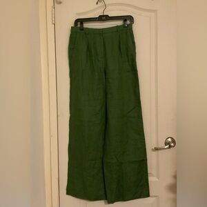 Women’s J.Crew Green Wide Leg Trousers